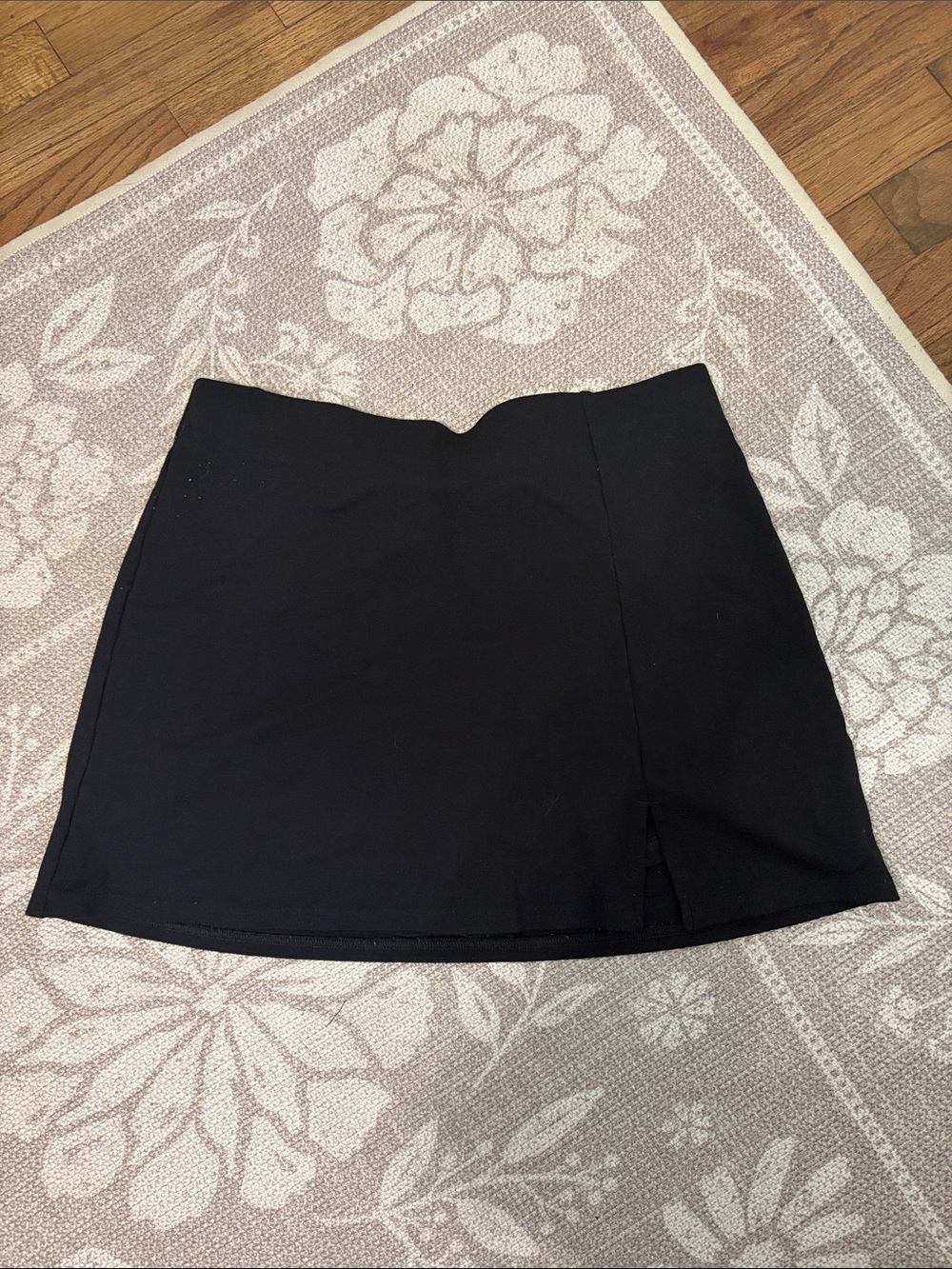 American Eagle Outfitters Black Mini Skort with Front Slit